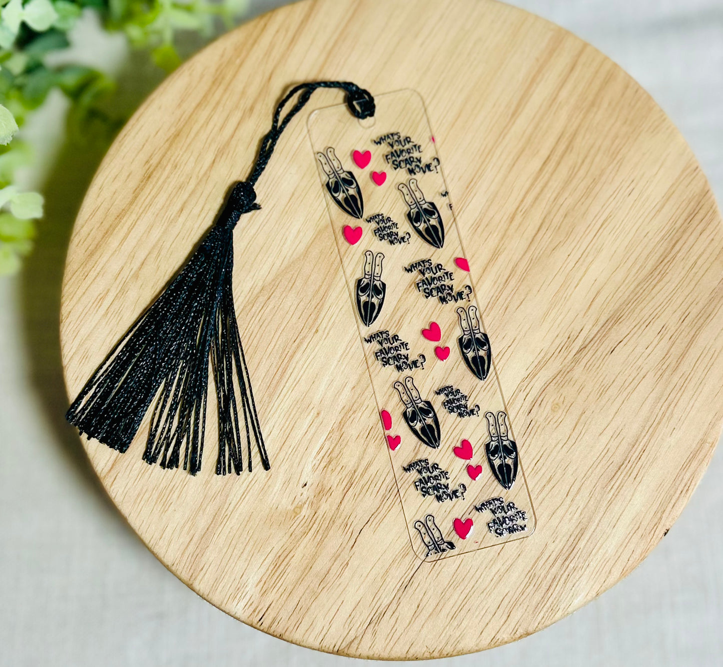 Hearts & Knives Acrylic bookmark