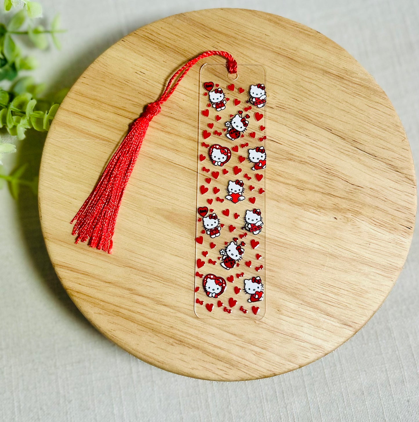 HK & Hearts Acrylic bookmark