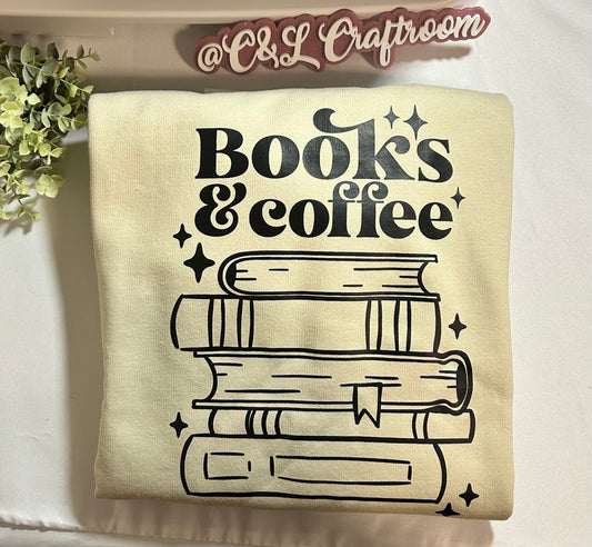 Books & Coffee Crew Sweatshirt