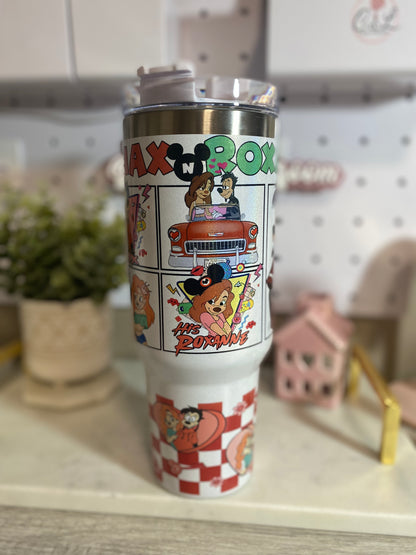 Cartoon Couple 40oz Tumbler