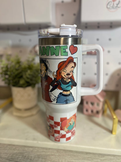 Cartoon Couple 40oz Tumbler