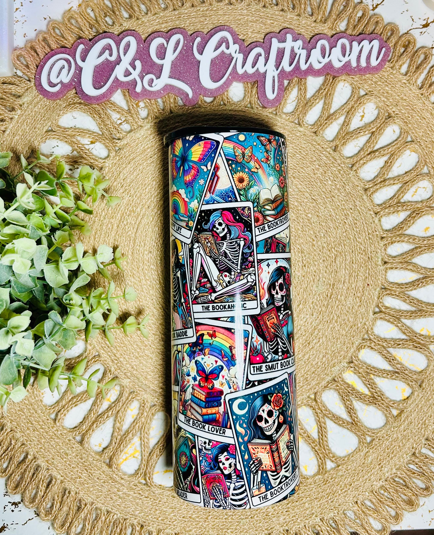 Tarot Card Book Tumbler 20oz Tumbler