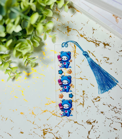 Kitty & Popsicle Acrylic Bookmark