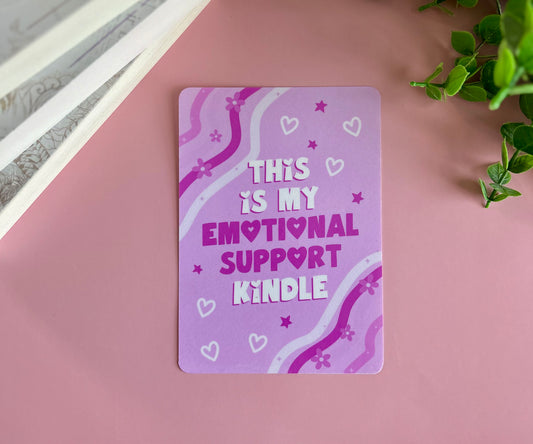 Emotional Support Kindle Case Insert