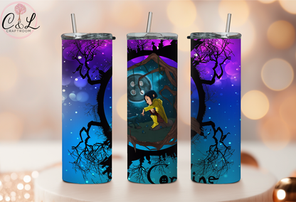 Coraline Glow In the Dark Tumbler