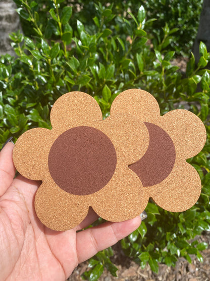 Flower Cork Coaster