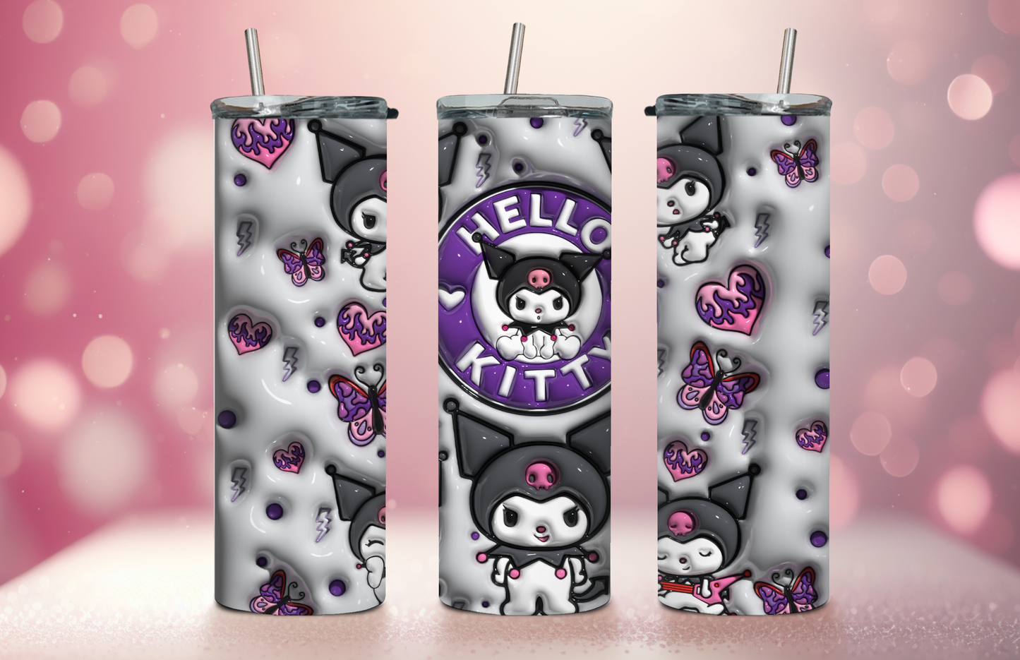 Kitty Friend 3D 20oz Tumbler