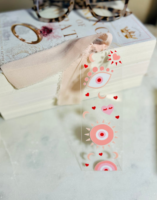 Pink Eyes Acrylic Bookmark