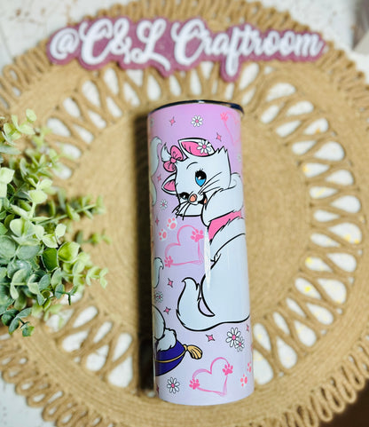 Pink Cat 20oz Tumbler